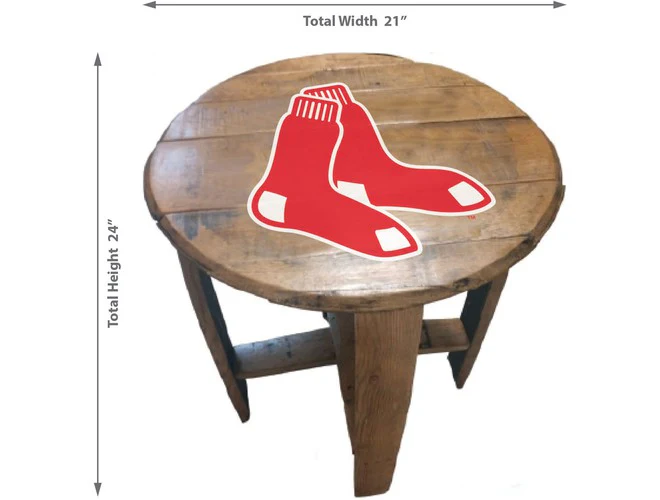 Imperial USA Officially Licensed MLB Oak Barrel Side Table - Image 2