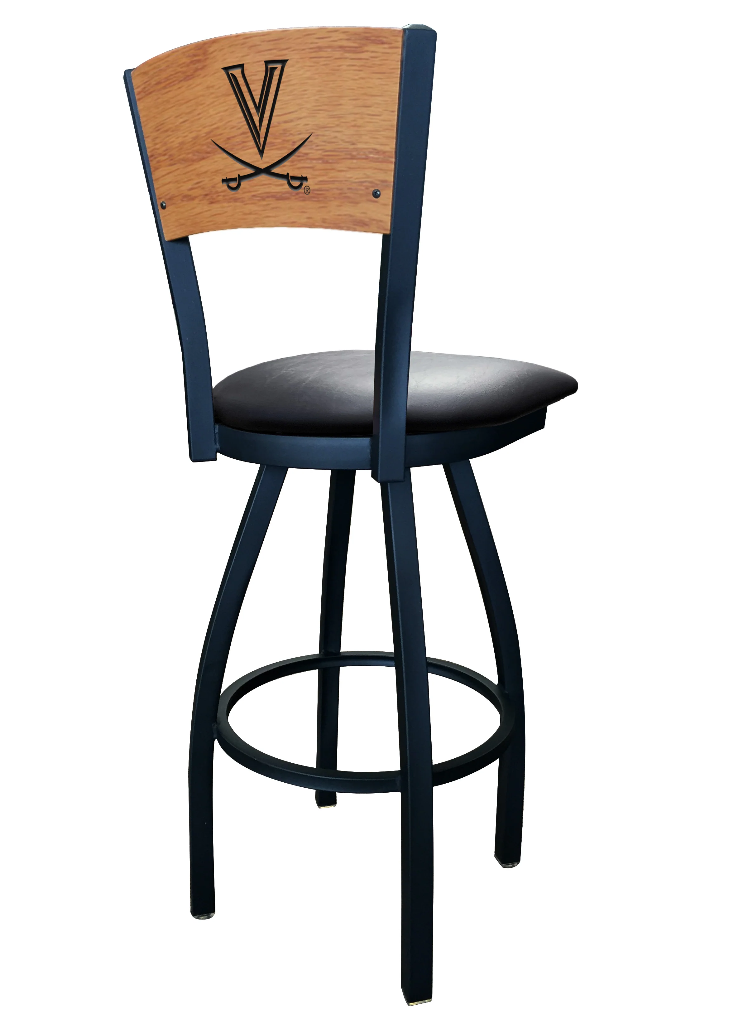 NCAA Laser Engraved 30" Swivel Bar Stool - Image 15