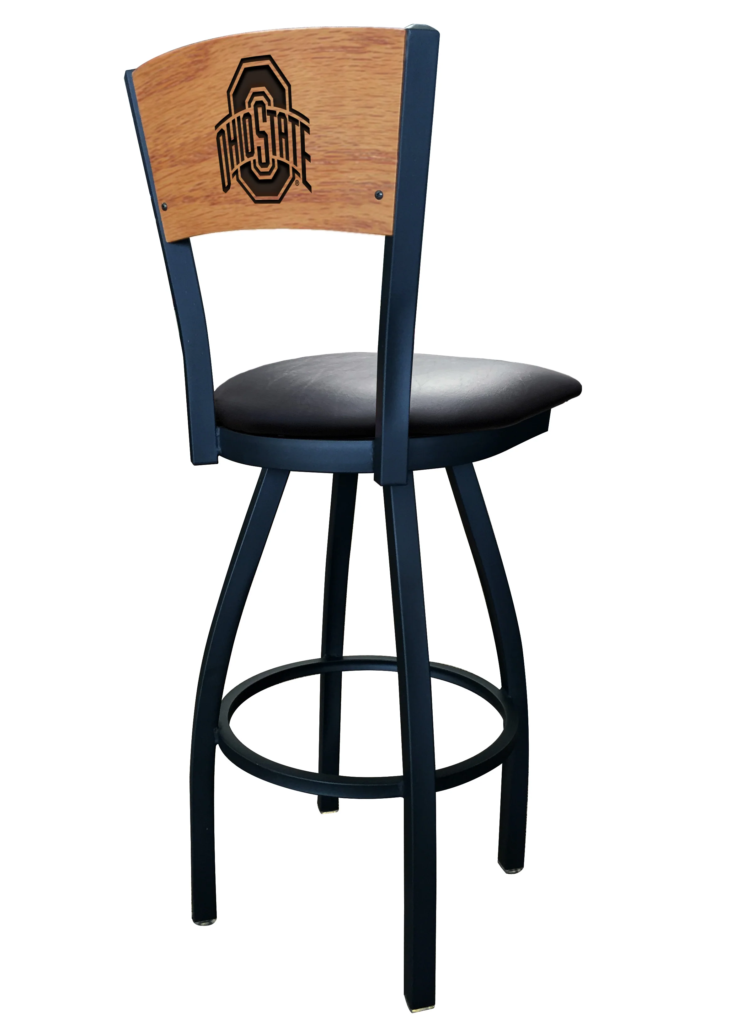 NCAA Laser Engraved 30" Swivel Bar Stool - Image 32
