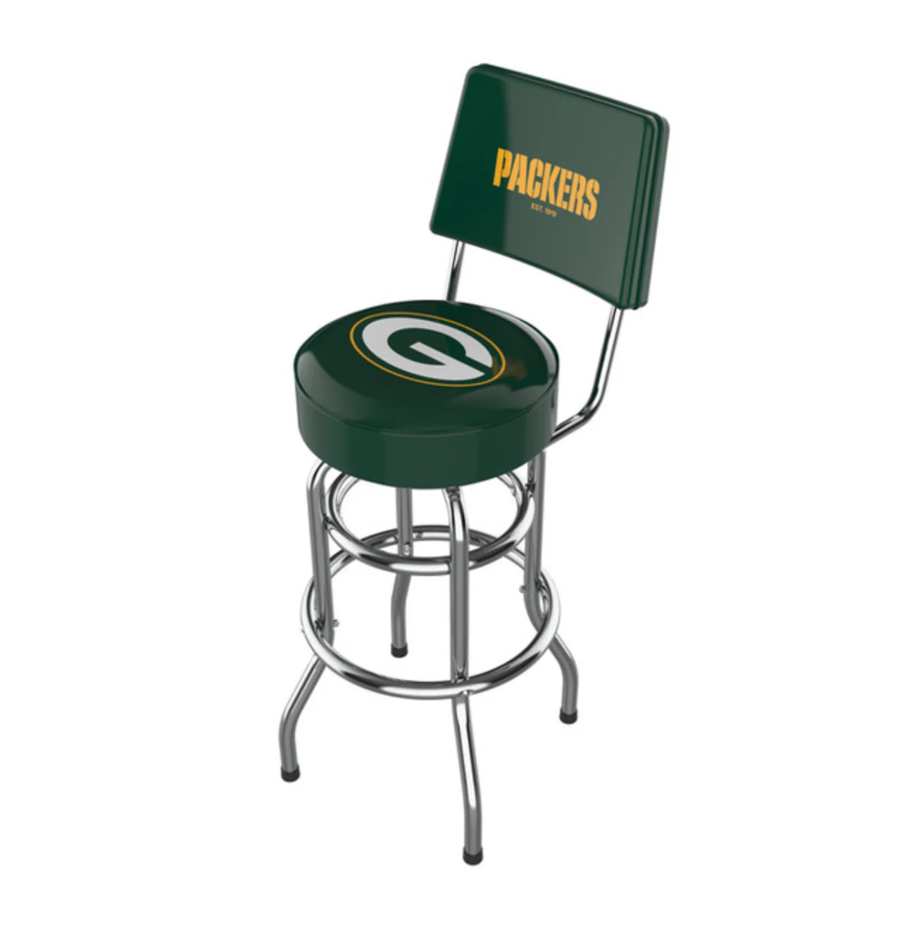NFL Licensed 30" Chrome Barstool with Backs