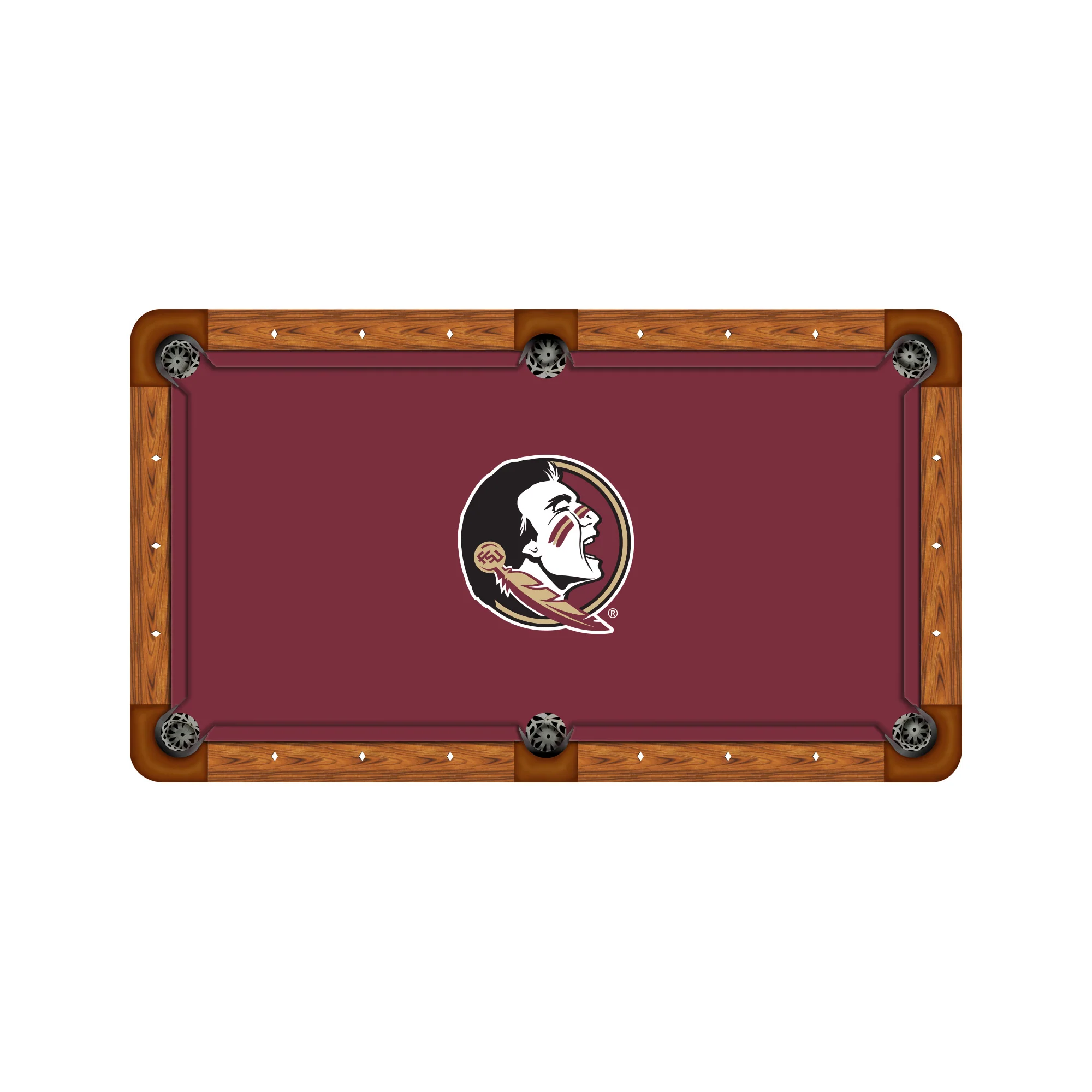 Wave 7 NCAA Logo Billiard Cloth - 8ft - Image 44
