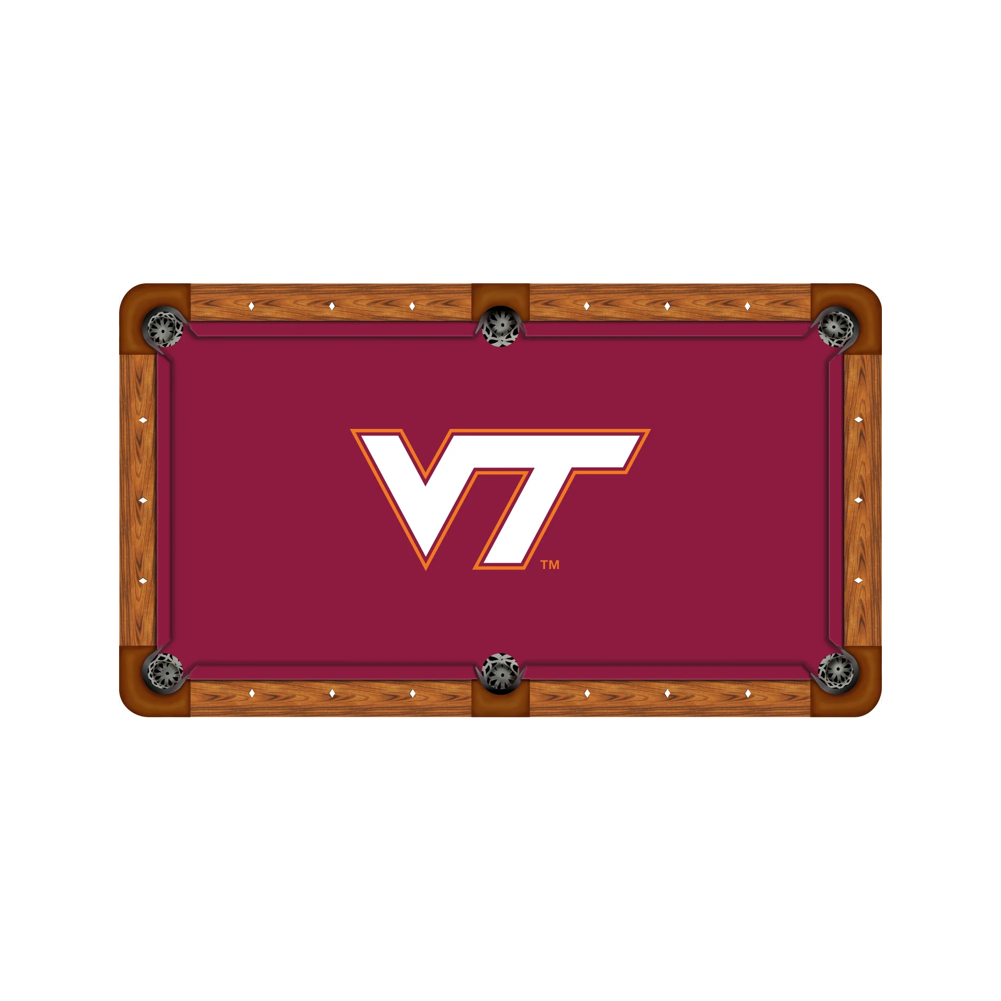 Wave 7 NCAA Logo Billiard Cloth - 8ft - Image 58