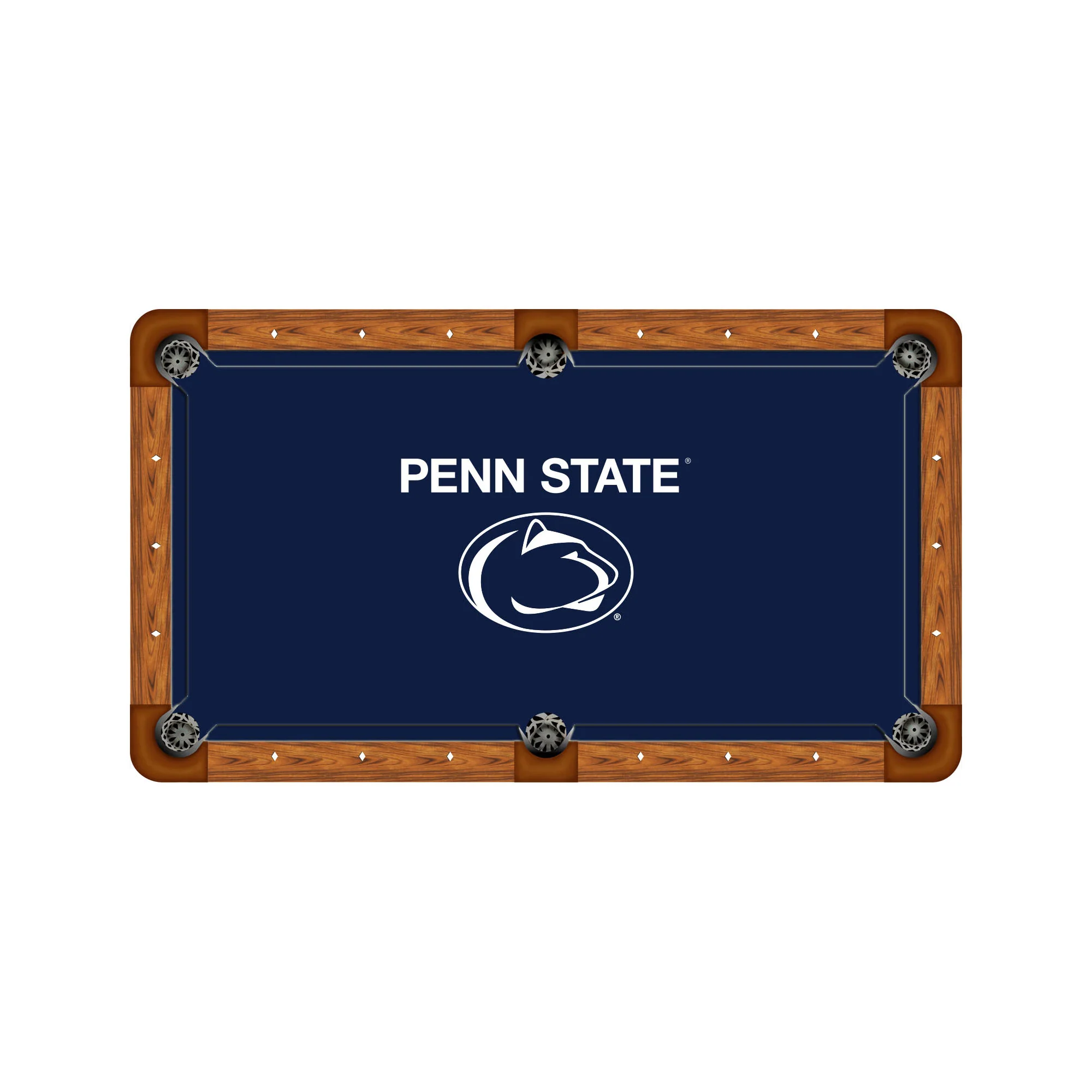 Wave 7 NCAA Alternate Logo Billiard Cloth - 8ft - Image 31