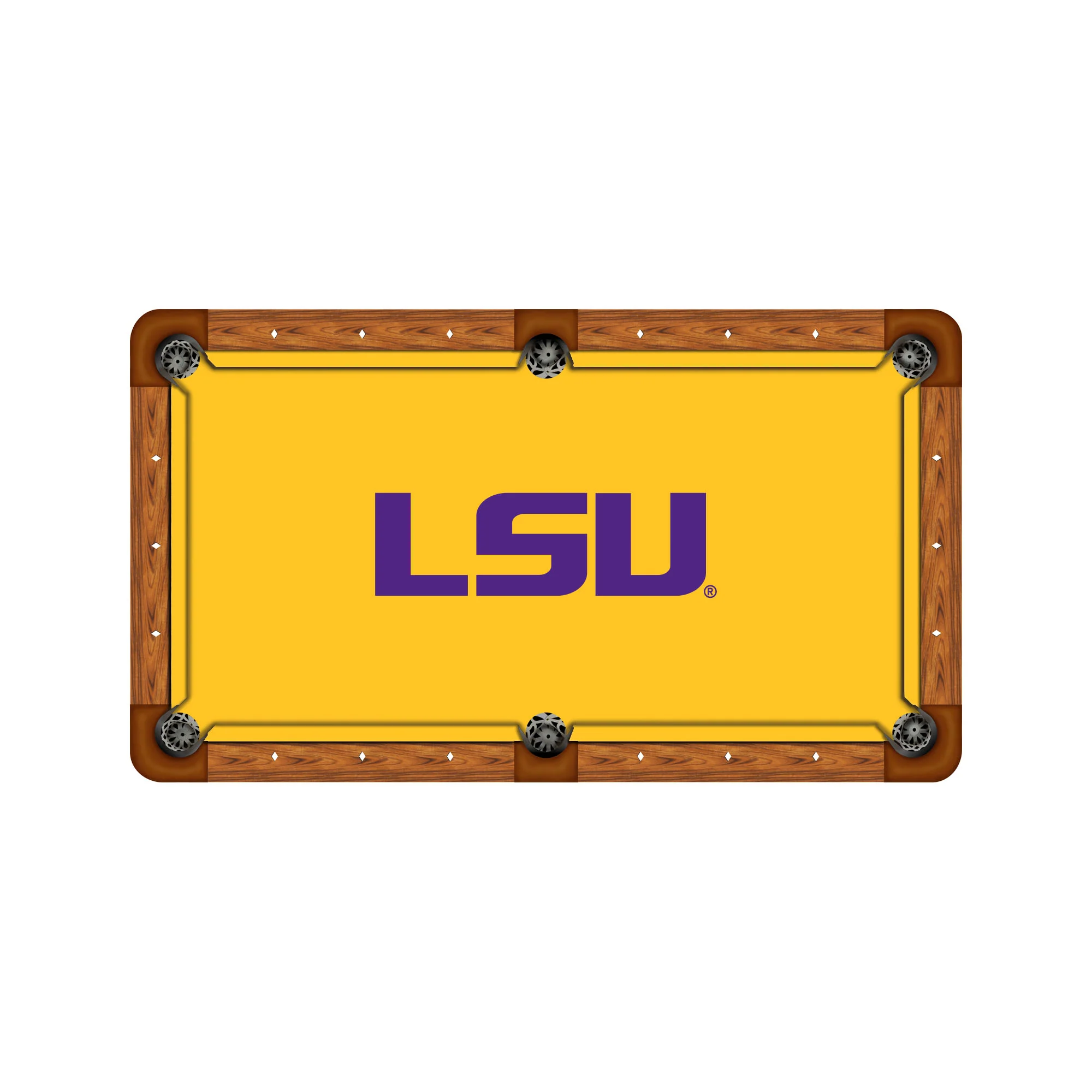 Wave 7 NCAA Alternate Logo Billiard Cloth - 8ft - Image 43
