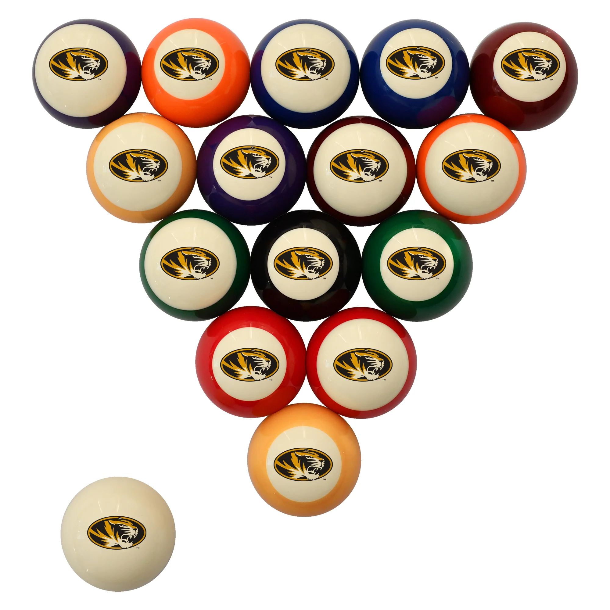 Wave7 NCAA Numbered Billiard Ball set - Image 48