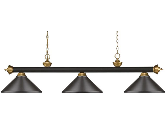 Z-Lite Riviera Bronze with Satin Gold Accents Light